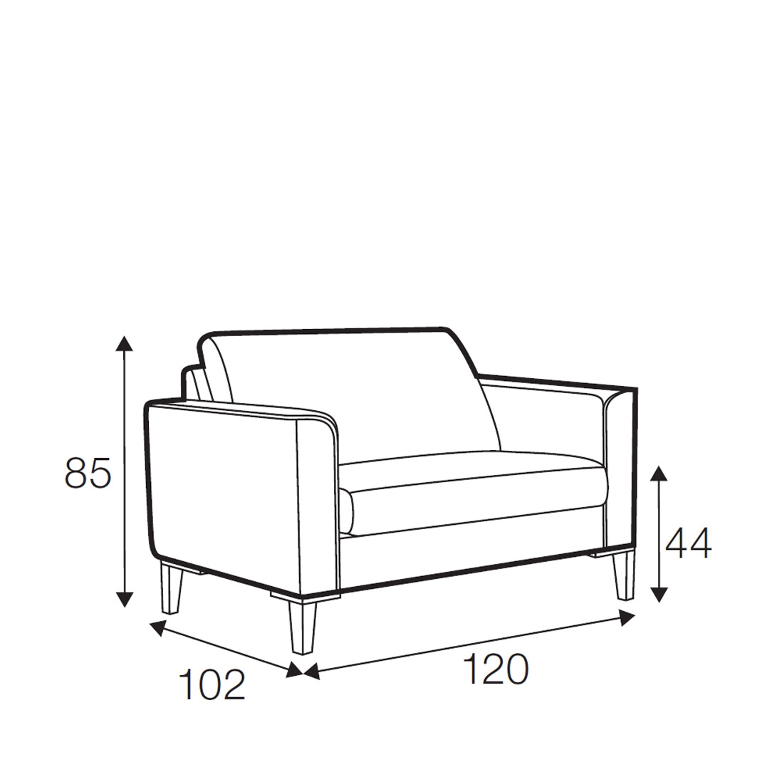 Blade 2.5 seater sofa | Adventures in Furniture